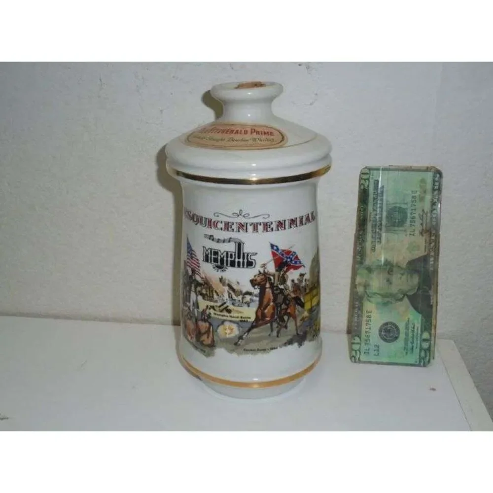1969 Old Fitzgerald Decanter Commemorating the Memphis Sesquicentennial. Missing